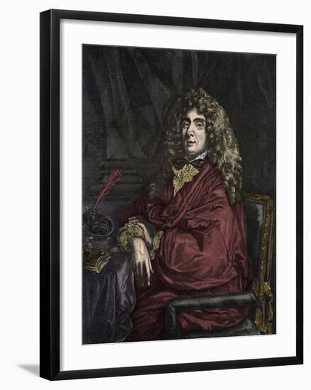 Portrait of Jean Baptiste Poquelin Moliere-Stefano Bianchetti-Framed Giclee Print