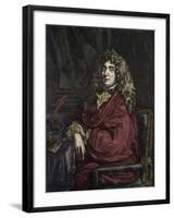 Portrait of Jean Baptiste Poquelin Moliere-Stefano Bianchetti-Framed Giclee Print