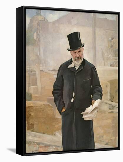 Portrait of Jean Charles Adolphe Alphand-Alfred Roll-Framed Stretched Canvas