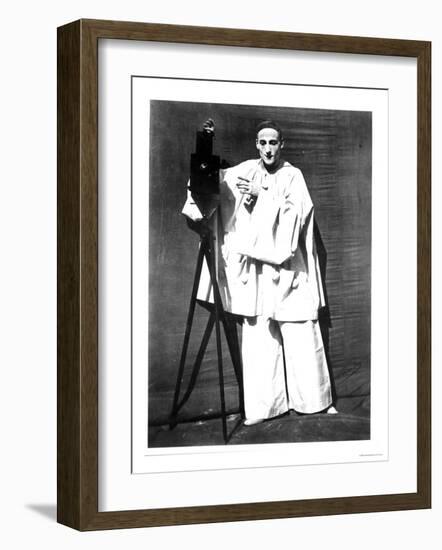 Portrait of Jean Charles Deburau as Pierrot, circa 1850-60-Nadar-Framed Giclee Print