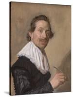 Portrait of Jean De La Chambre at the Age of 33, 1638-Frans Hals-Stretched Canvas