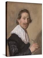 Portrait of Jean De La Chambre at the Age of 33, 1638-Frans Hals-Stretched Canvas