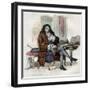 Portrait of Jean de La Fontaine (Lafontaine) (1621-1695), French fabulist and poet-French School-Framed Giclee Print