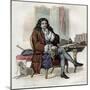 Portrait of Jean de La Fontaine (Lafontaine) (1621-1695), French fabulist and poet-French School-Mounted Giclee Print