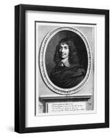 Portrait of Jean-François Sarasin-Robert Nanteuil-Framed Giclee Print