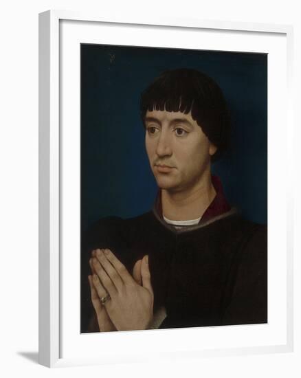 Portrait of Jean Gros, 1460-64-Rogier van der Weyden-Framed Giclee Print