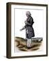 Portrait of Jean-Jacques Rousseau (1712-1778), Swiss philosopher-French School-Framed Giclee Print