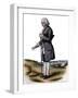 Portrait of Jean-Jacques Rousseau (1712-1778), Swiss philosopher-French School-Framed Giclee Print