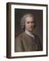 Portrait of Jean-Jacques Rousseau (1712-177)-Maurice Quentin de La Tour-Framed Giclee Print