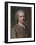 Portrait of Jean-Jacques Rousseau (1712-177)-Maurice Quentin de La Tour-Framed Giclee Print