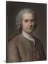 Portrait of Jean-Jacques Rousseau (1712-177)-Maurice Quentin de La Tour-Stretched Canvas