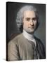 Portrait of Jean Jacques Rousseau (1712-78)-Maurice Quentin de La Tour-Stretched Canvas