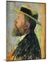 Portrait of Jean Jaures-Henri Martin-Mounted Giclee Print