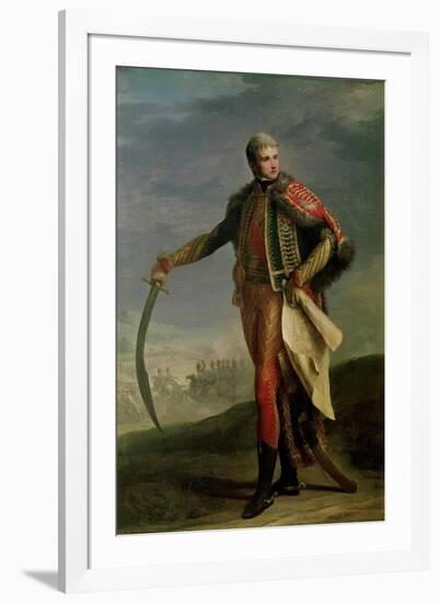 Portrait of Jean Lannes Duke of Montebello, 1805-10-Jean Charles Nicaise Perrin-Framed Giclee Print