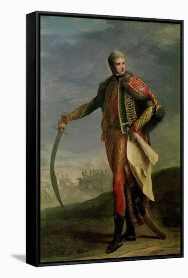 Portrait of Jean Lannes Duke of Montebello, 1805-10-Jean Charles Nicaise Perrin-Framed Stretched Canvas