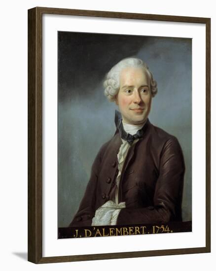 Portrait of Jean Le Rond D'alembert after Quentin De La Tour-null-Framed Giclee Print