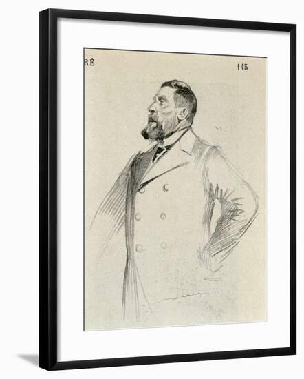 Portrait of Jean Leon Jaures-null-Framed Giclee Print