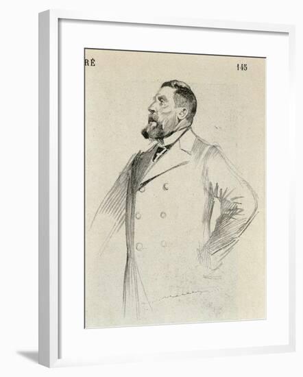 Portrait of Jean Leon Jaures-null-Framed Giclee Print