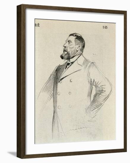 Portrait of Jean Leon Jaures-null-Framed Giclee Print