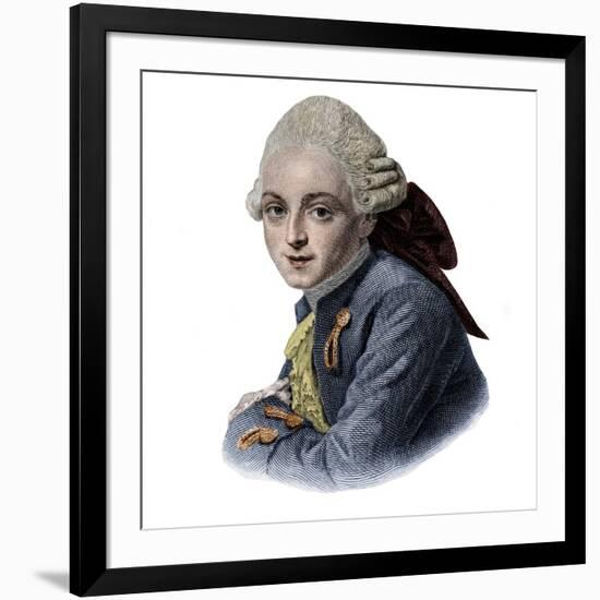 Portrait of Jean-Louis Archange (1750-1832) french architect-French School-Framed Giclee Print