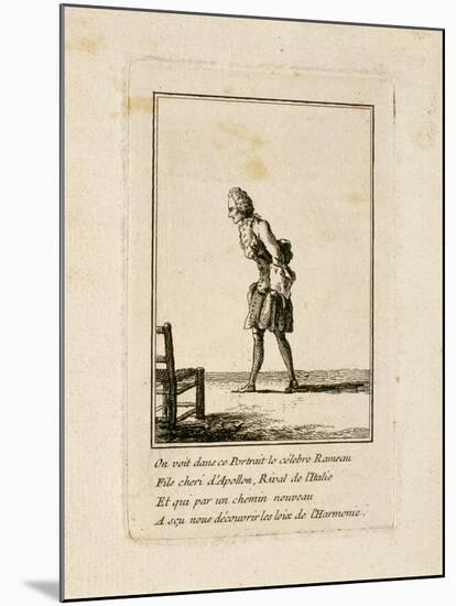 Portrait of Jean Philippe Rameau (1683-1764)-null-Mounted Giclee Print