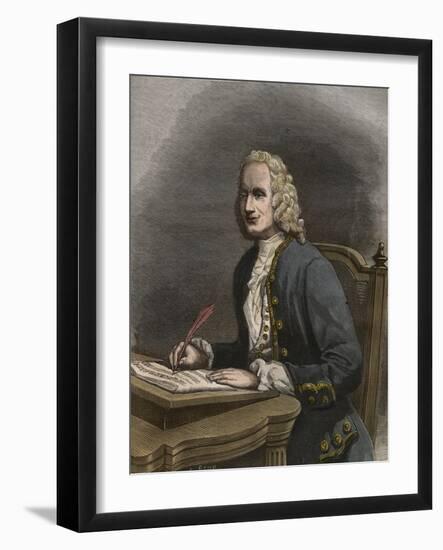 Portrait of Jean Philippe Rameau-Stefano Bianchetti-Framed Giclee Print