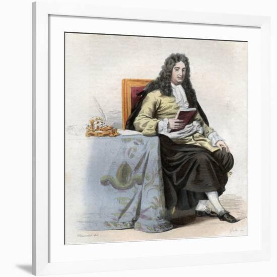 Portrait of Jean Racine (1639-1699), French dramatist-French School-Framed Giclee Print