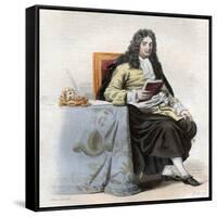 Portrait of Jean Racine (1639-1699), French dramatist-French School-Framed Stretched Canvas