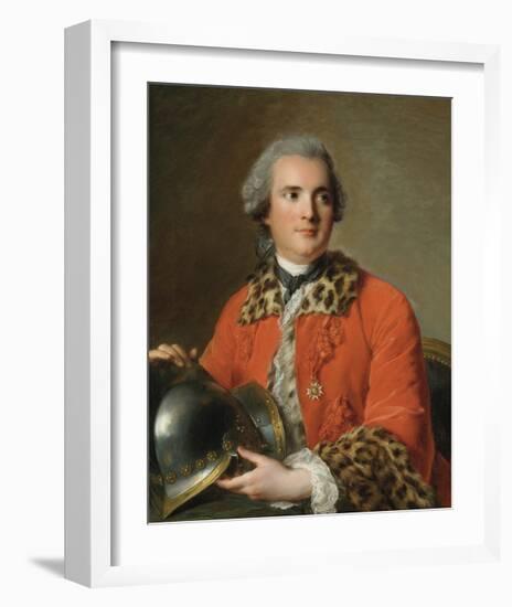 Portrait Of Jean Victor De Rochechouart, 1756-Jean-Marc Nattier-Framed Premium Giclee Print