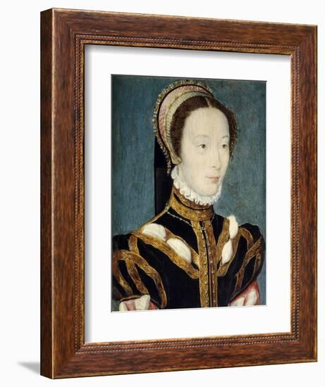 Portrait of Jeanne D'halluin by Corneille De Lyon-null-Framed Giclee Print