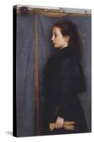 Portrait of Jeanne De Bauer, 1890-Fernand Khnopff-Stretched Canvas