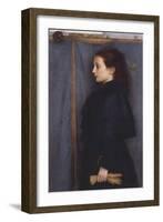 Portrait of Jeanne De Bauer, 1890-Fernand Khnopff-Framed Giclee Print