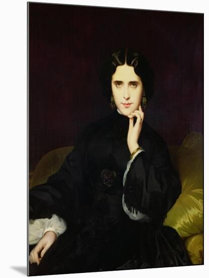 Portrait of Jeanne De Tourbay (1837-1908) 1862-Eugene Emmanuel Amaury-Duval-Mounted Giclee Print