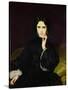 Portrait of Jeanne De Tourbay (1837-1908) 1862-Eugene Emmanuel Amaury-Duval-Stretched Canvas