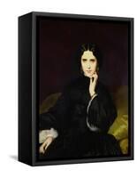 Portrait of Jeanne De Tourbay (1837-1908) 1862-Eugene Emmanuel Amaury-Duval-Framed Stretched Canvas