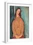 Portrait of Jeanne H‚buterne-Amedeo Modigliani-Framed Giclee Print