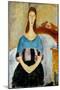 Portrait of Jeanne Hébuterne, 1918-Amedeo Modigliani-Mounted Giclee Print