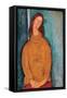 Portrait of Jeanne Hébuterne, 1919-Amedeo Modigliani-Framed Stretched Canvas