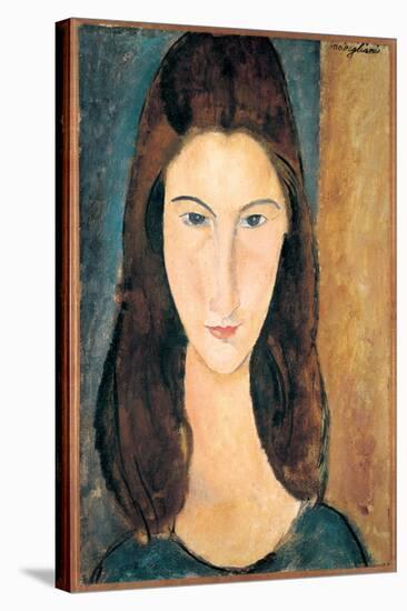 Portrait of Jeanne Hebuterne-Amedeo Modigliani-Stretched Canvas