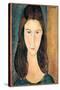 Portrait of Jeanne Hebuterne-Amedeo Modigliani-Stretched Canvas