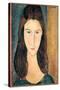 Portrait of Jeanne Hebuterne-Amedeo Modigliani-Stretched Canvas