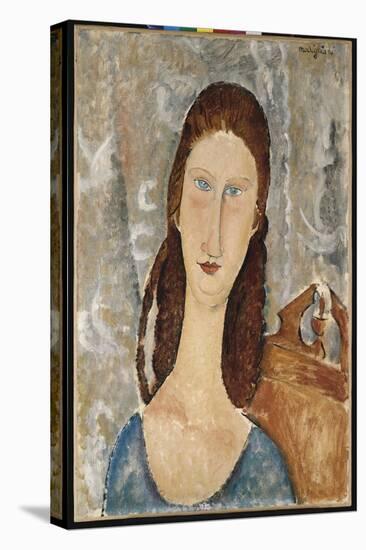 Portrait of Jeanne Hebuterne-Amedeo Modigliani-Stretched Canvas