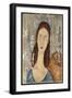 Portrait of Jeanne Hebuterne-Amedeo Modigliani-Framed Giclee Print