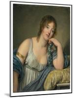 Portrait of Jeanne Philiberte Ledoux (1767–1840), half-length (oil on panel)-Jean Baptiste Greuze-Mounted Giclee Print