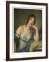 Portrait of Jeanne Philiberte Ledoux (1767–1840), half-length (oil on panel)-Jean Baptiste Greuze-Framed Giclee Print