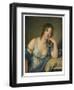 Portrait of Jeanne Philiberte Ledoux (1767–1840), half-length (oil on panel)-Jean Baptiste Greuze-Framed Giclee Print