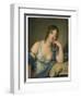 Portrait of Jeanne Philiberte Ledoux (1767–1840), half-length (oil on panel)-Jean Baptiste Greuze-Framed Giclee Print