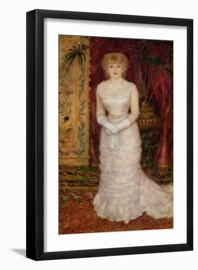Portrait of Jeanne Samary (1857-90) 1878-Pierre-Auguste Renoir-Framed Giclee Print