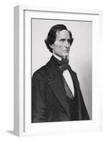 Portrait of Jefferson Davis (1808-1889) (Detail)-Mathew Brady-Framed Giclee Print