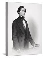 Portrait of Jefferson Davis-Mathew Brady-Stretched Canvas